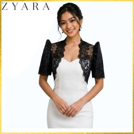 Premium Filipiniana Bolero Made of spanish lace fabric simple and elegant-BOLERO ONLY