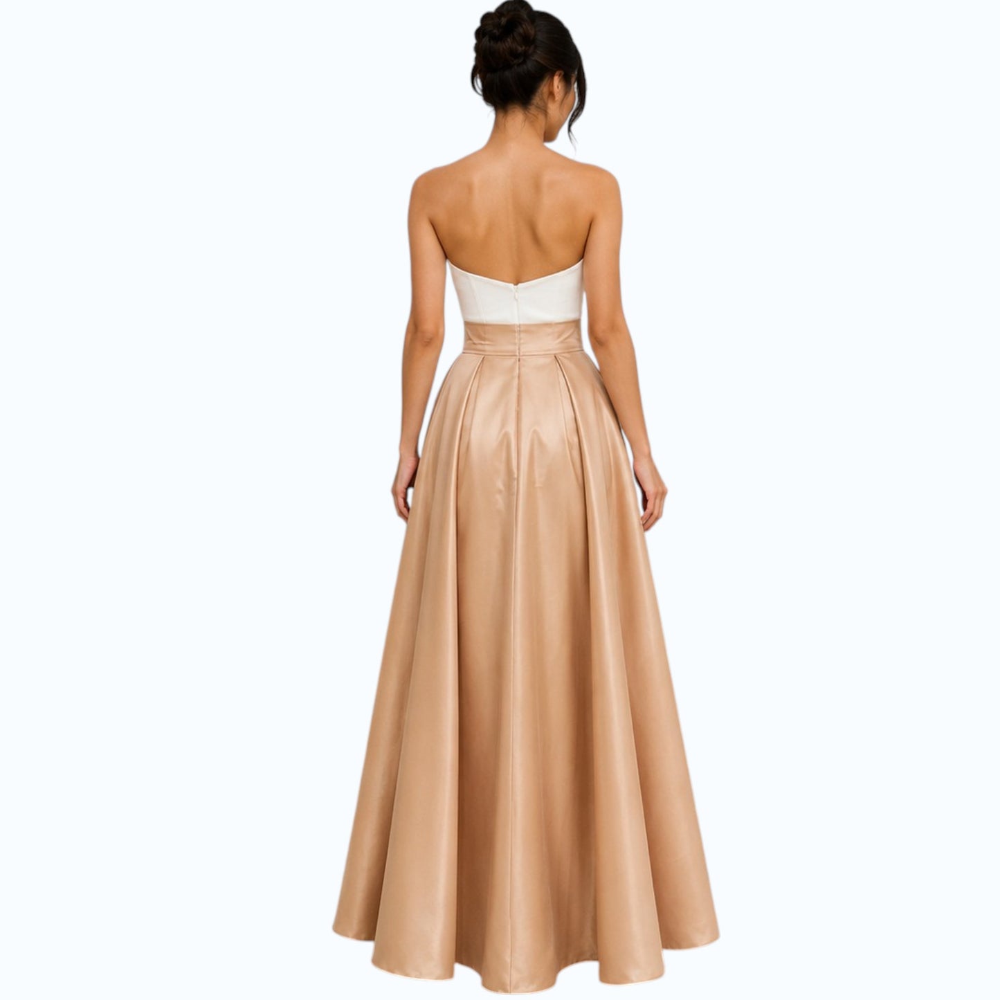 Modern Traditional Long gown Skirt Premium Heavy Satin Fabric