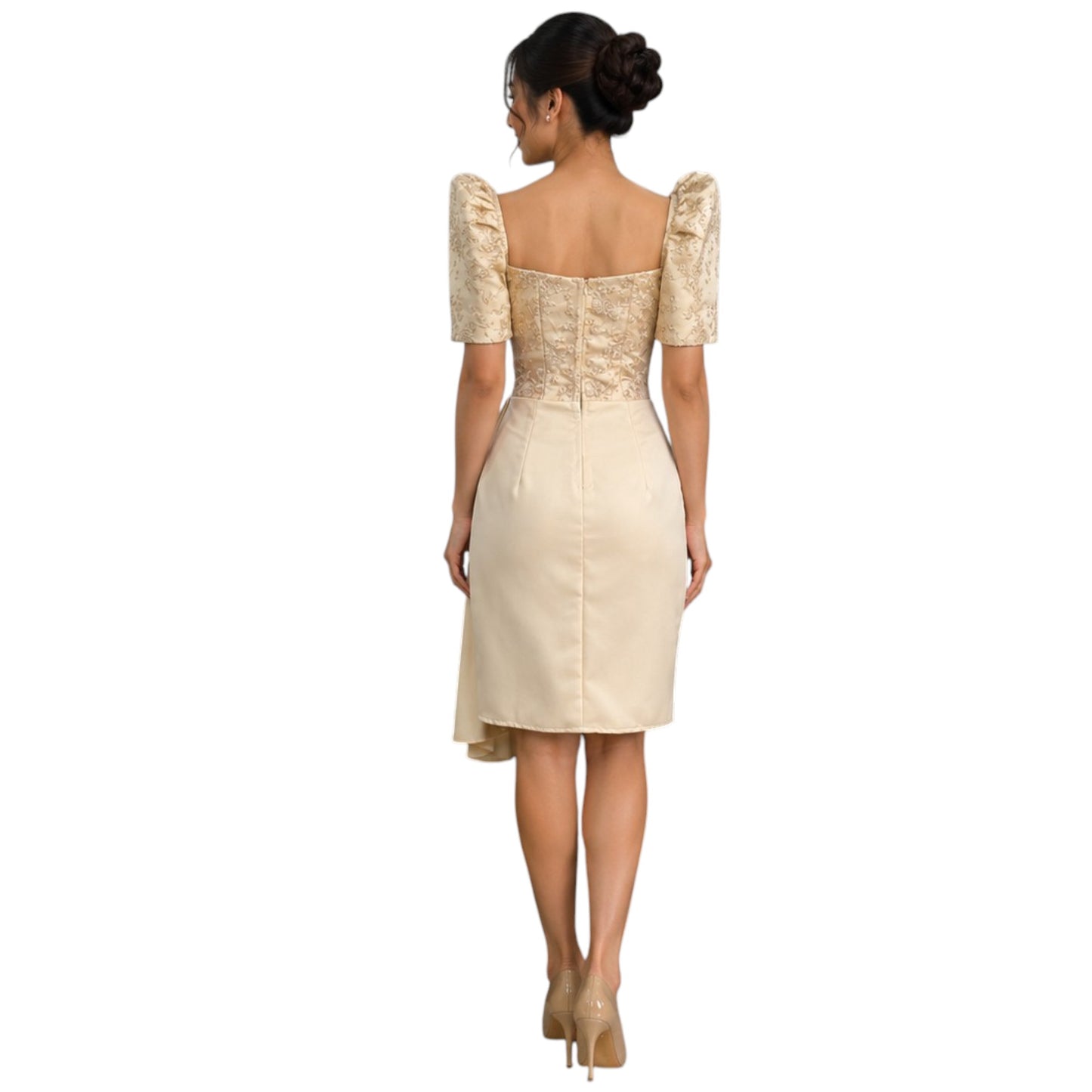 Filipiniana Mini dress spanish lace top premiun quality