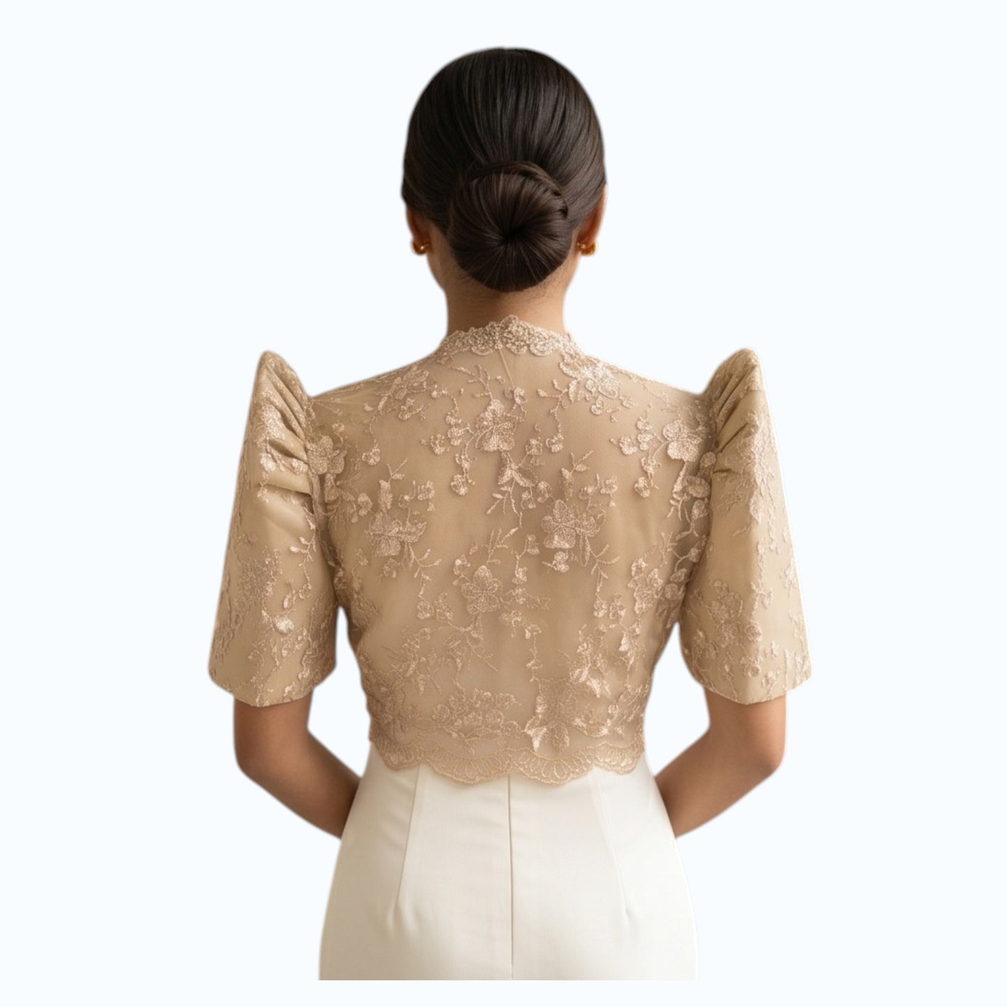 Modern Bolero Crop Top Premium Quality- High Spanish lace fabric