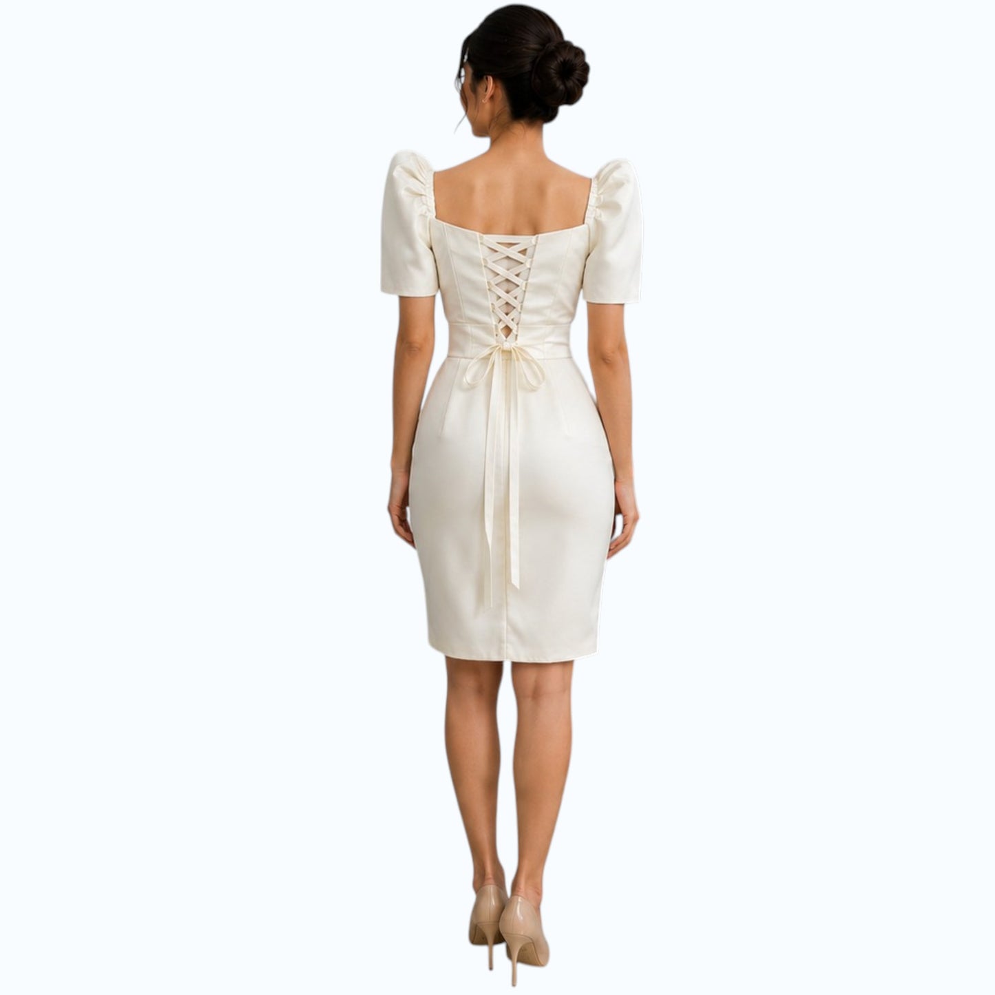 Filipiniana Modern Midi Dress simple design fashionable Premium Quality