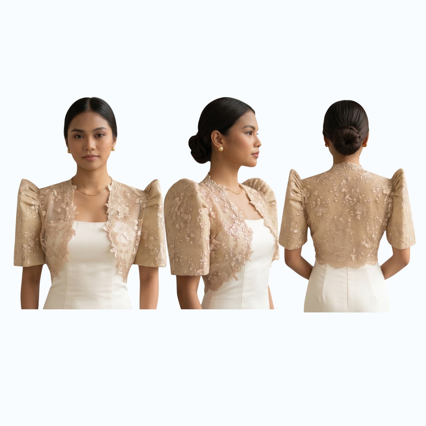 Modern Bolero Crop Top Premium Quality- High Spanish lace fabric