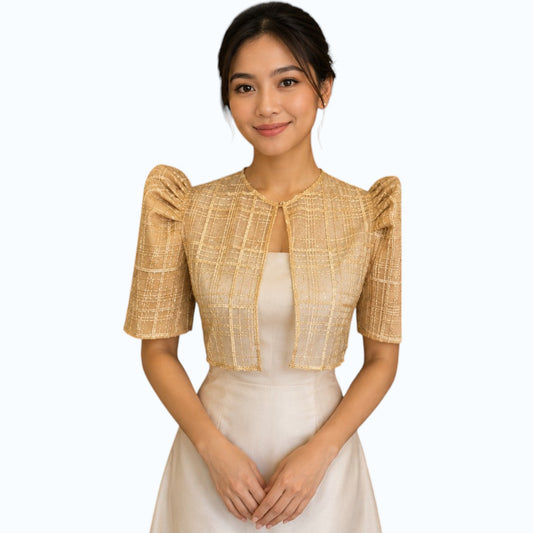 Filipiniana Bolero Square cut design Premium Quality- Bolero only