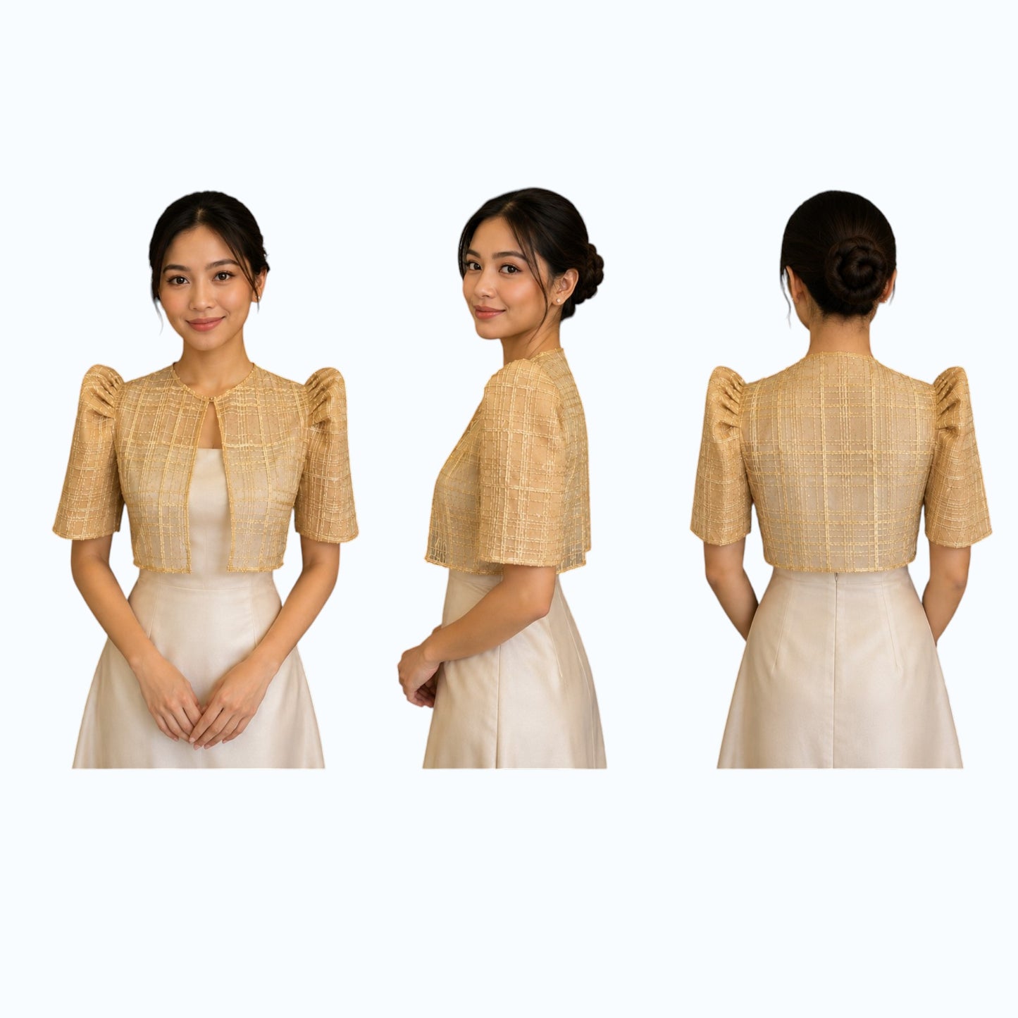 Filipiniana Bolero Square cut design Premium Quality- Bolero only