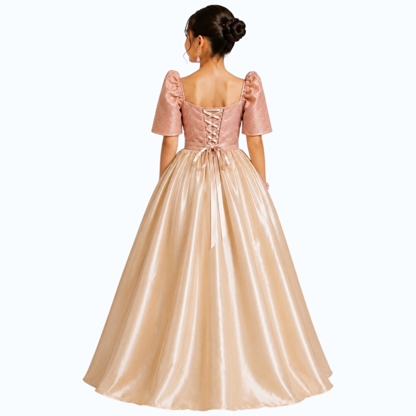 Modern Filipiniana long gown for kid Premium Quality fashionable simple elegant