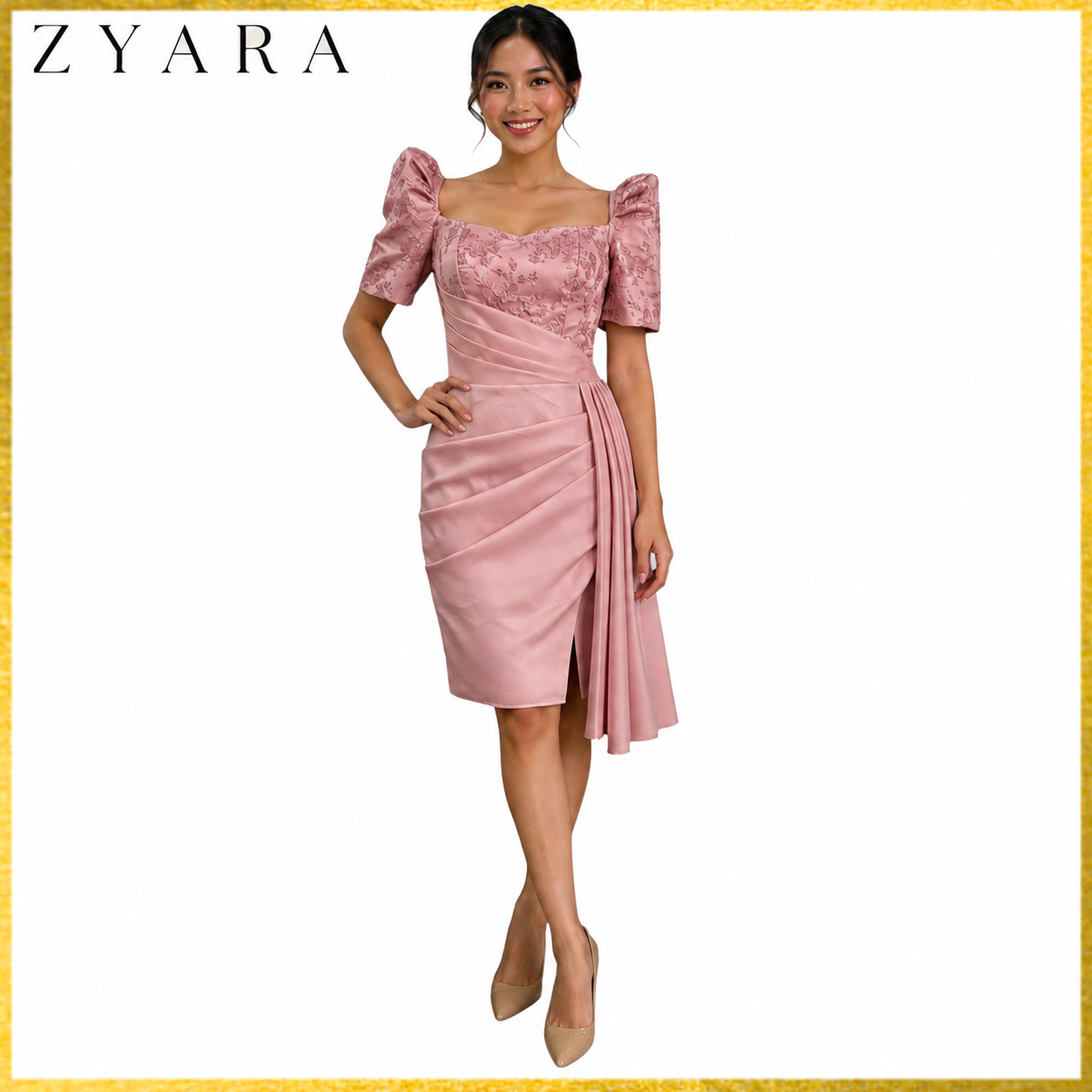 Filipiniana Mini dress spanish lace top premiun quality