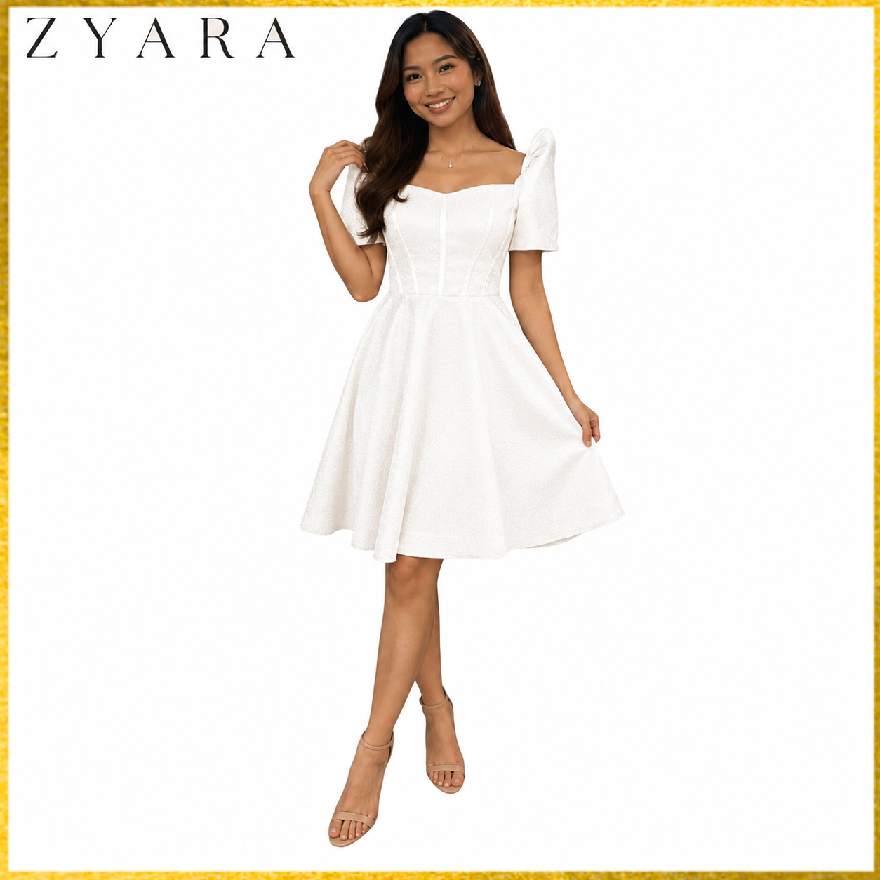 Filipiniana midi Dress balloon style candy crush fabric Premium Quality