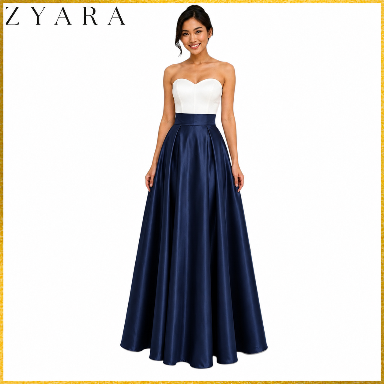 Modern Traditional Long gown Skirt Premium Heavy Satin Fabric