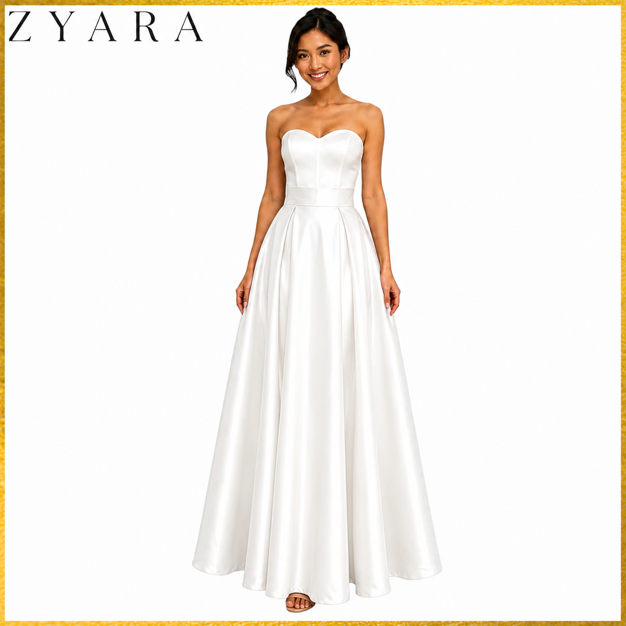 Modern Traditional Long gown Skirt Premium Heavy Satin Fabric