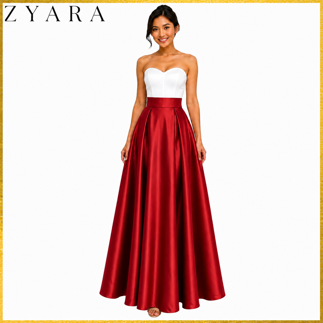 Modern Traditional Long gown Skirt Premium Heavy Satin Fabric