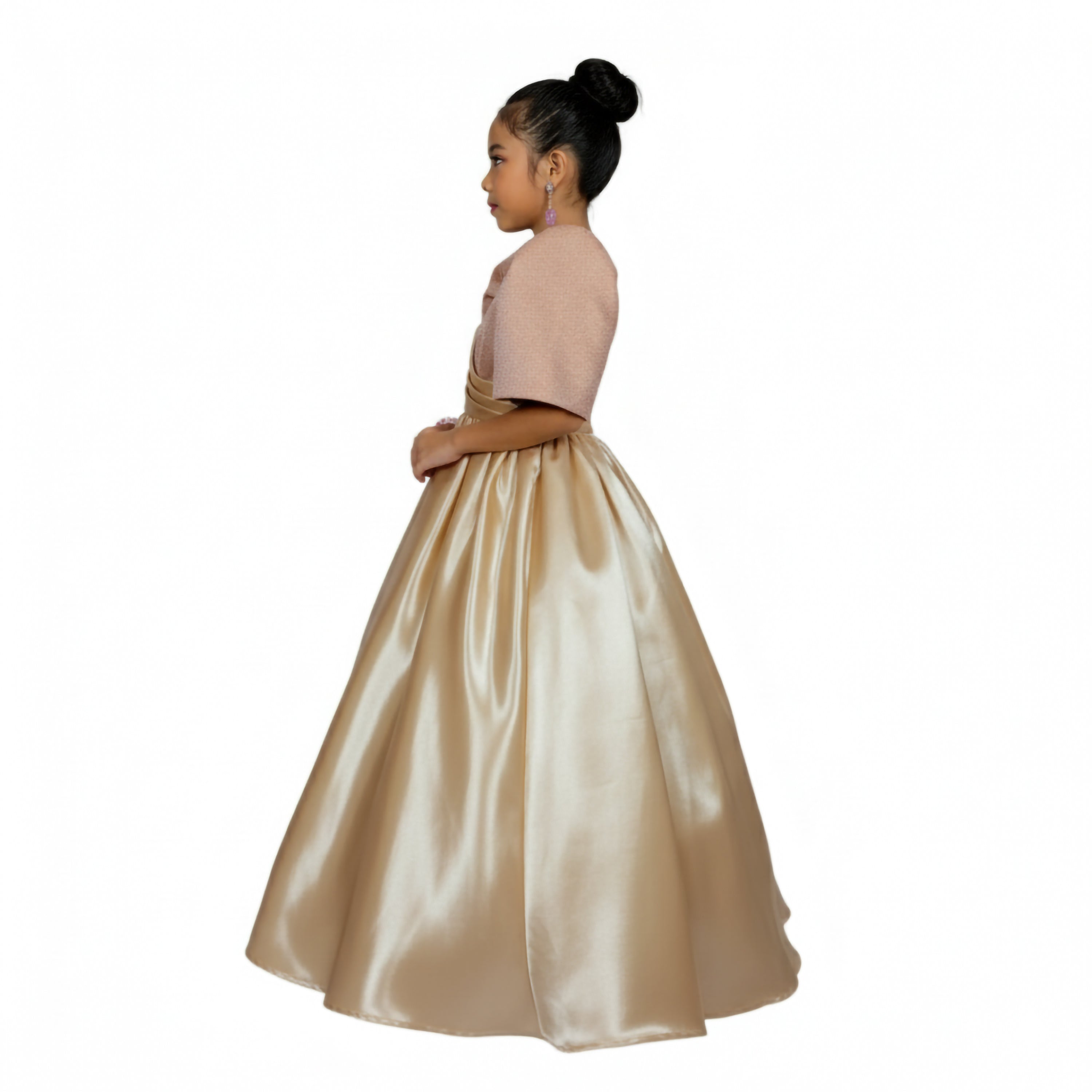 Modern Filipiniana long gown for kid Premium Quality fashionable simple elegant