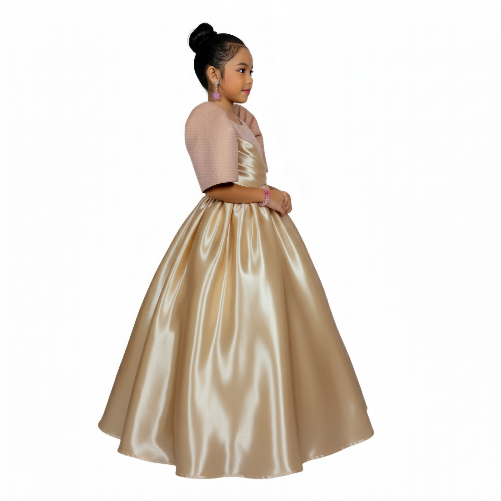 Modern Filipiniana long gown for kid Premium Quality fashionable simple elegant