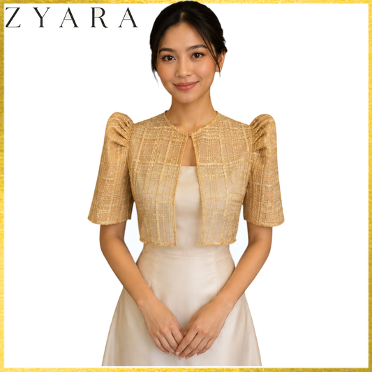 Filipiniana Bolero Square cut design Premium Quality- Bolero only