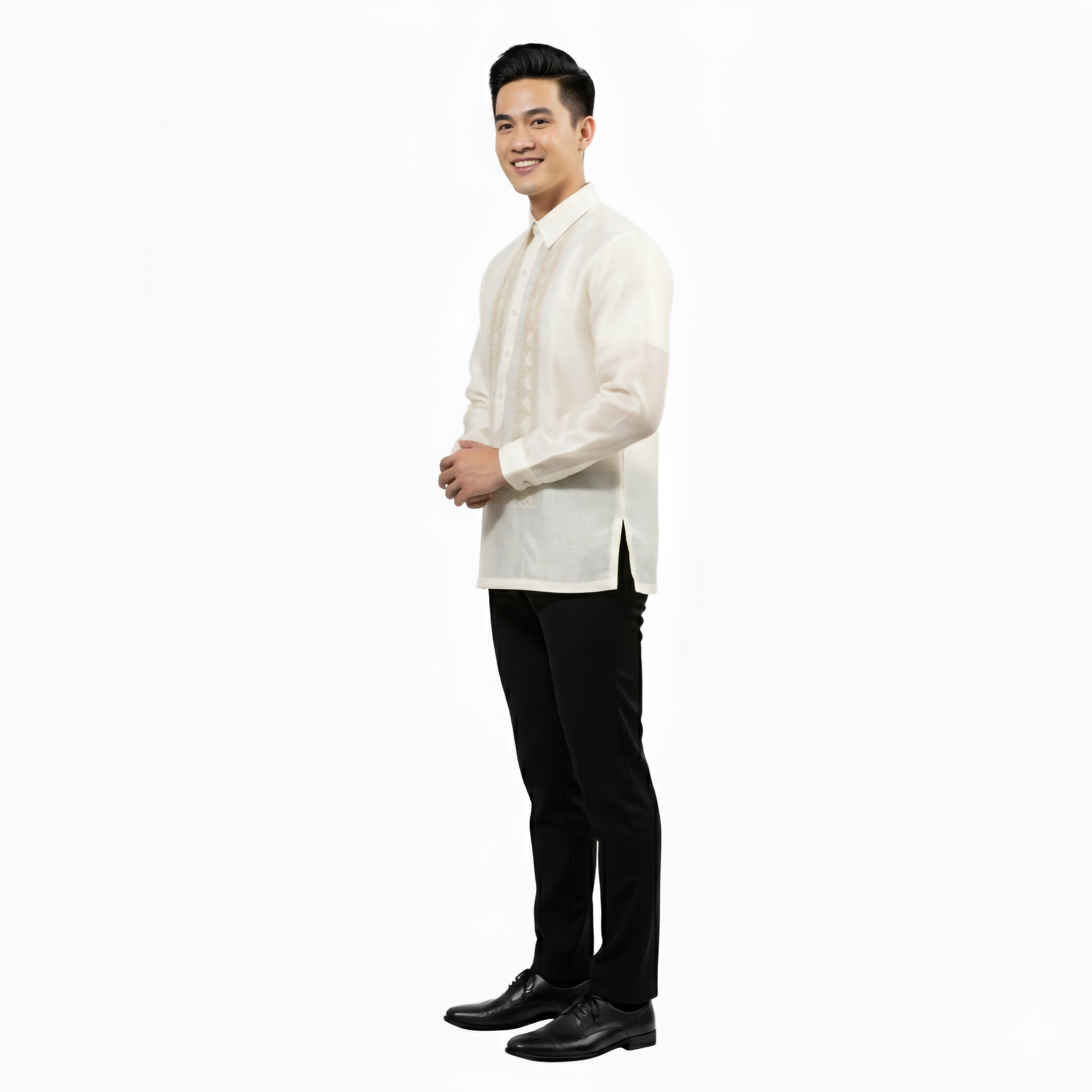 Barong Tagalog Chinese Collar plain Premium Quality