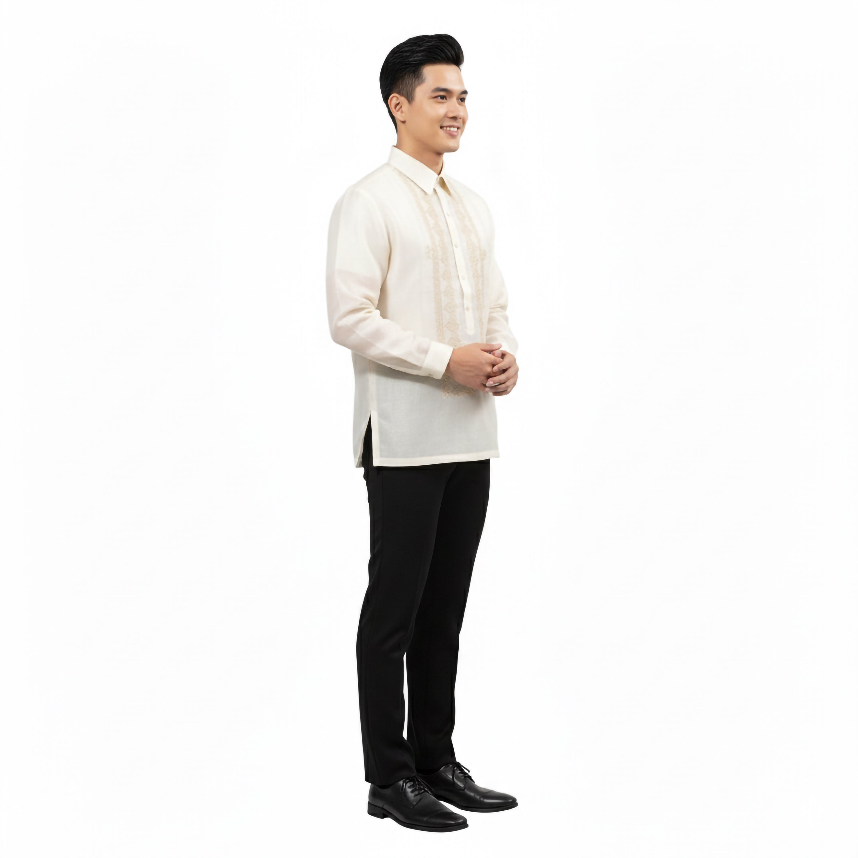 Barong Tagalog Chinese Collar plain Premium Quality