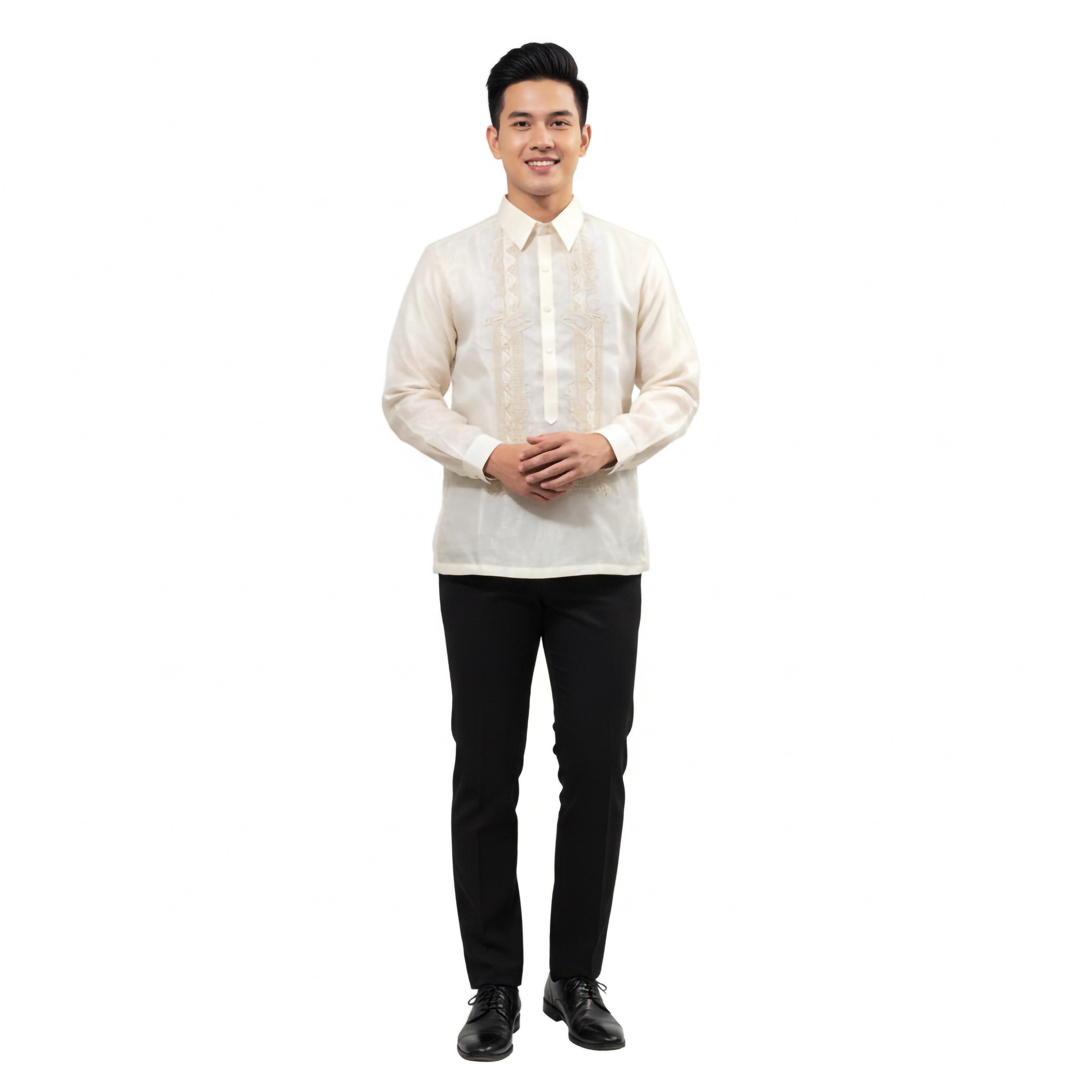 Barong Tagalog Chinese Collar plain Premium Quality