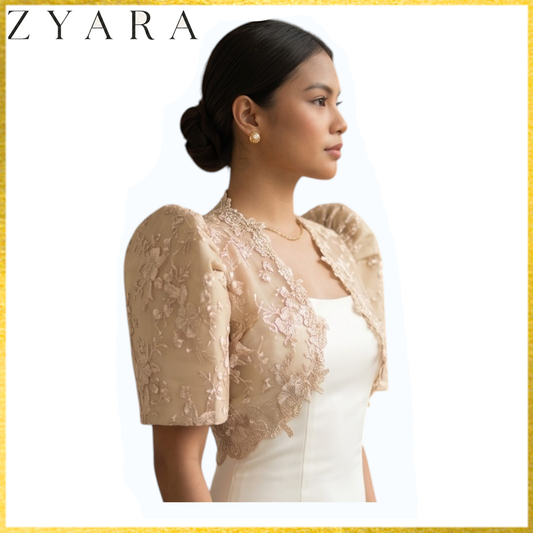 Modern Bolero Crop Top Premium Quality- High Spanish lace fabric