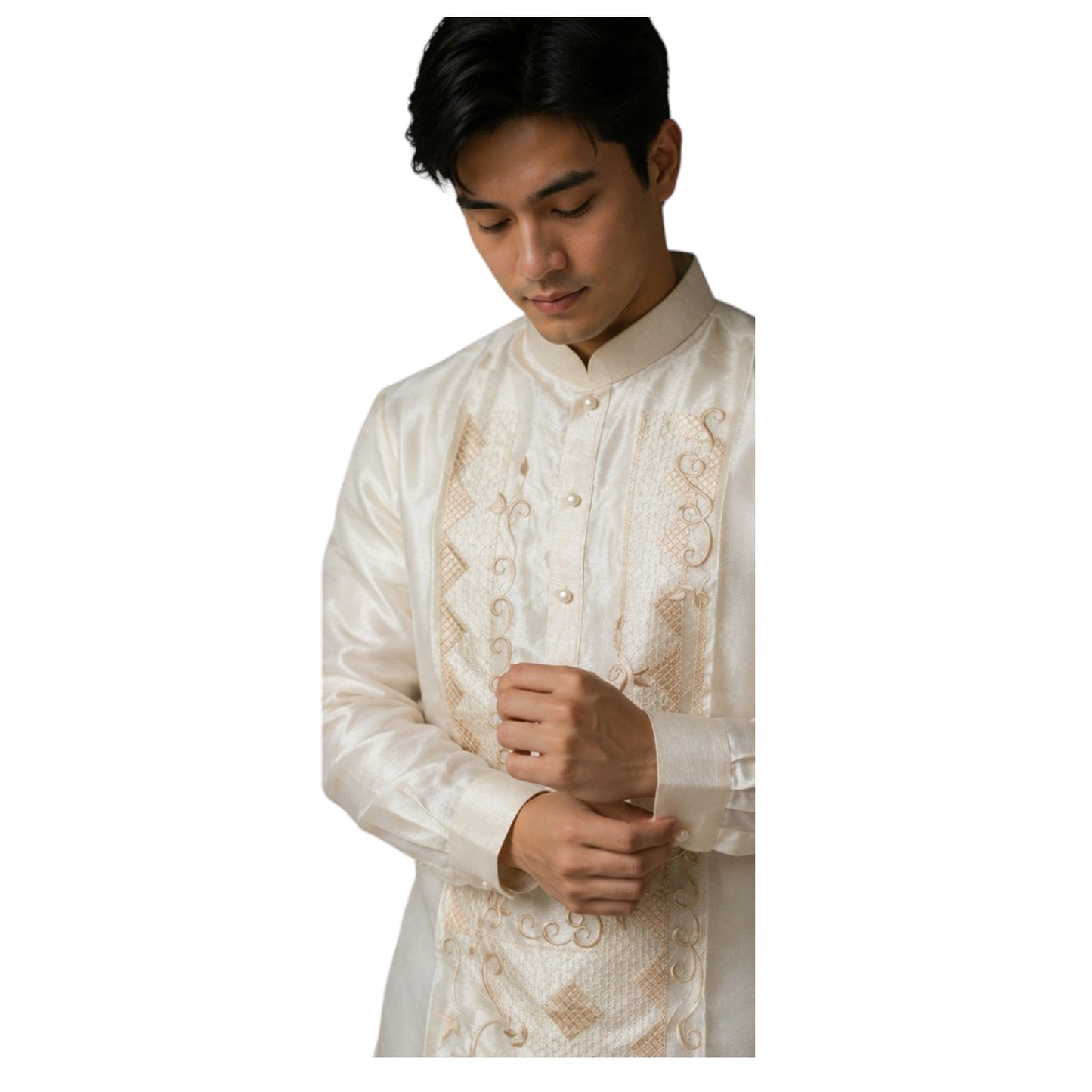 Barong Tagalog Chinese Collar plain Premium Quality