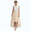 Premium Modern Long back skirt hi-low high quality fabric Heavy satin