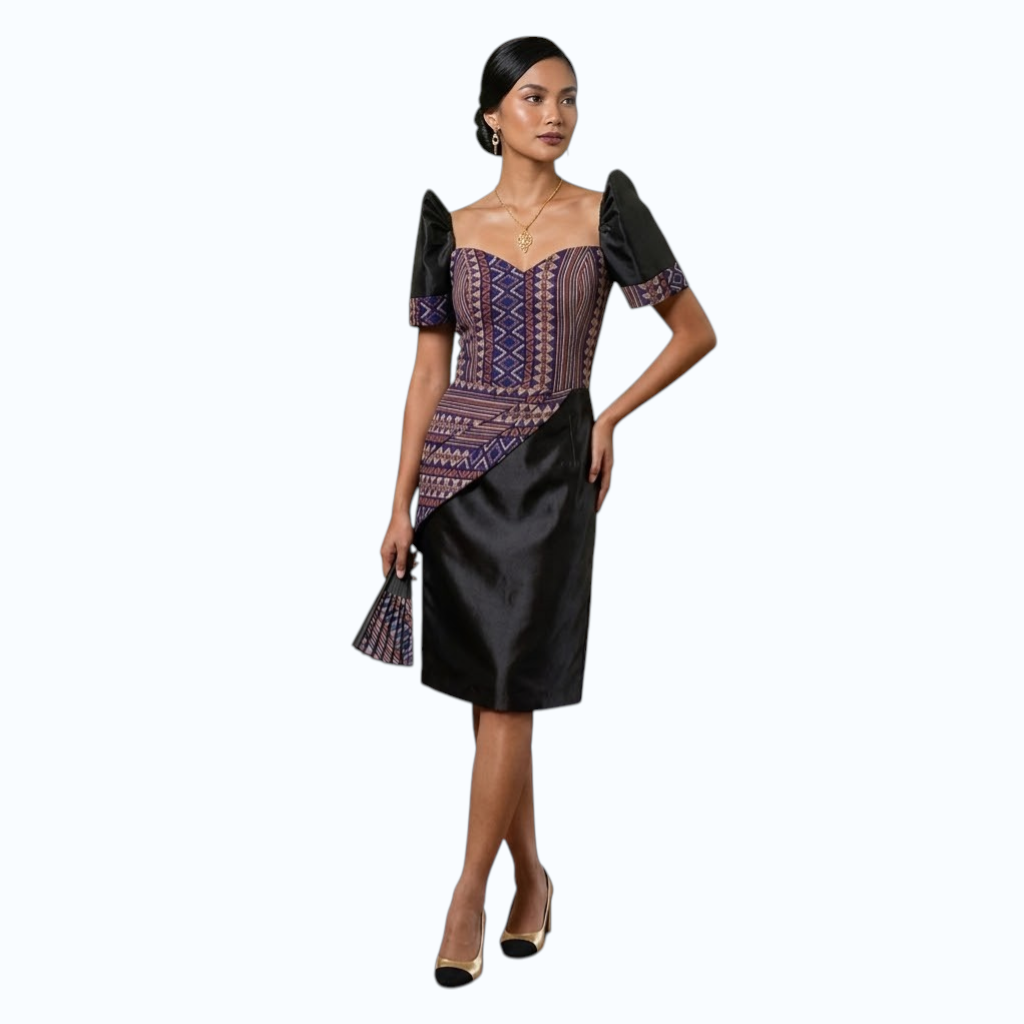 Premium Filipiniana Ethnic Fitting Dress simpe and elegant design