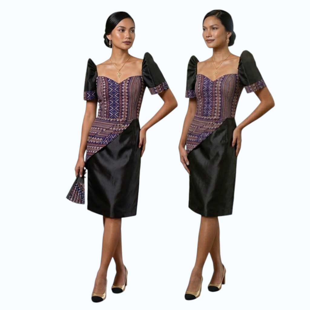 Premium Filipiniana Ethnic Fitting Dress simpe and elegant design