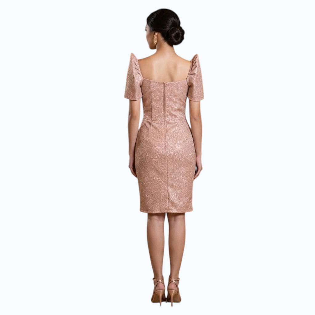 Filipiniana Mini Dress fitting Premium Candy crush fabric high-quality