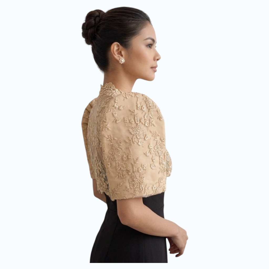 Filipiniana Bolero crop top Premium spanish lace fabric high Quality-BOLERO ONLY