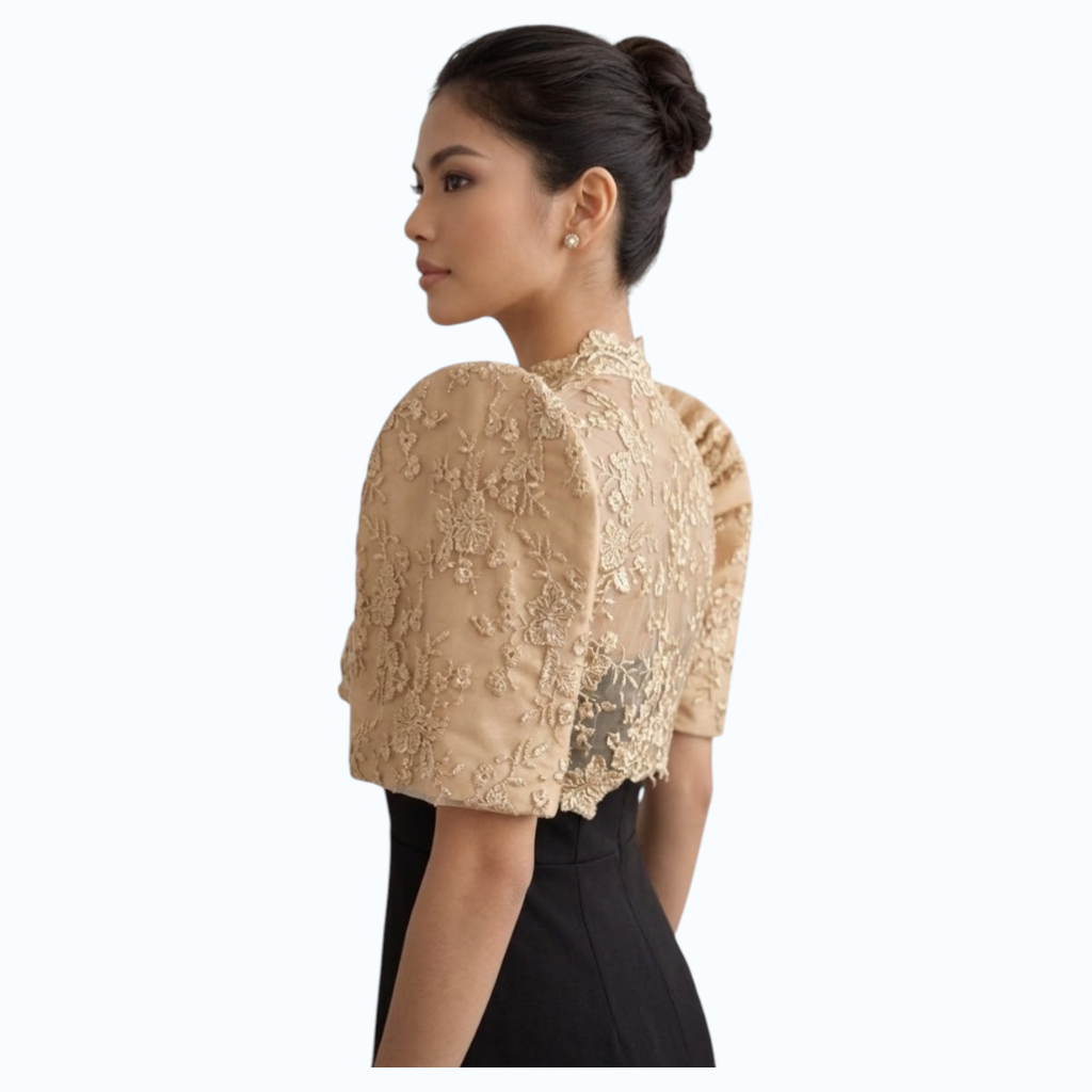 Filipiniana Bolero crop top Premium spanish lace fabric high Quality-BOLERO ONLY