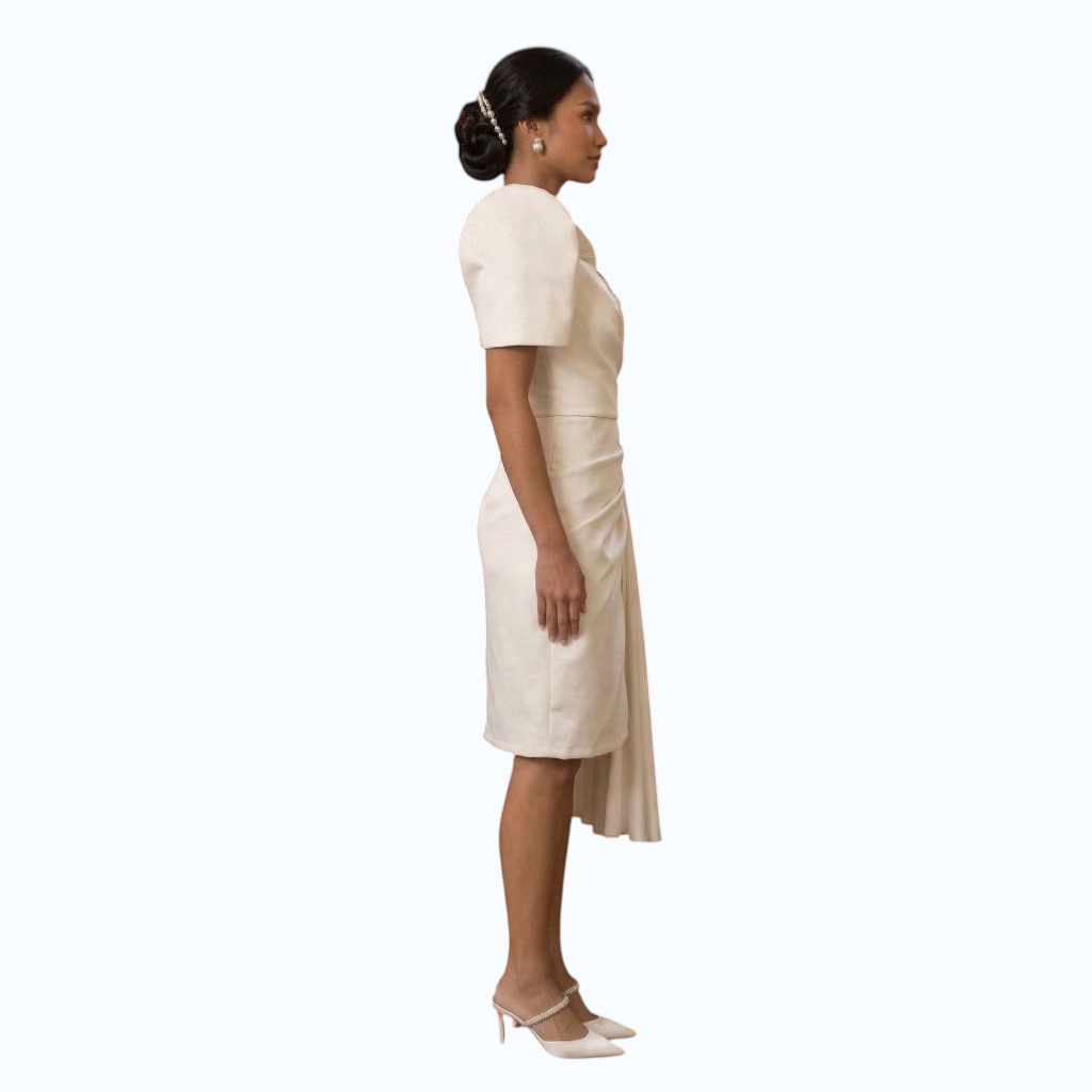 Filipiniana Modern Midi Dress simple design fashionable Premium Quality