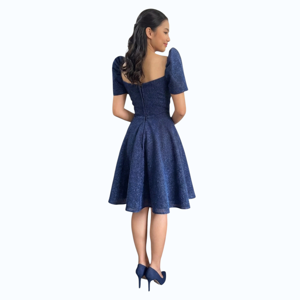 Filipiniana midi Dress baloon style candy crush fabric Premium Quality