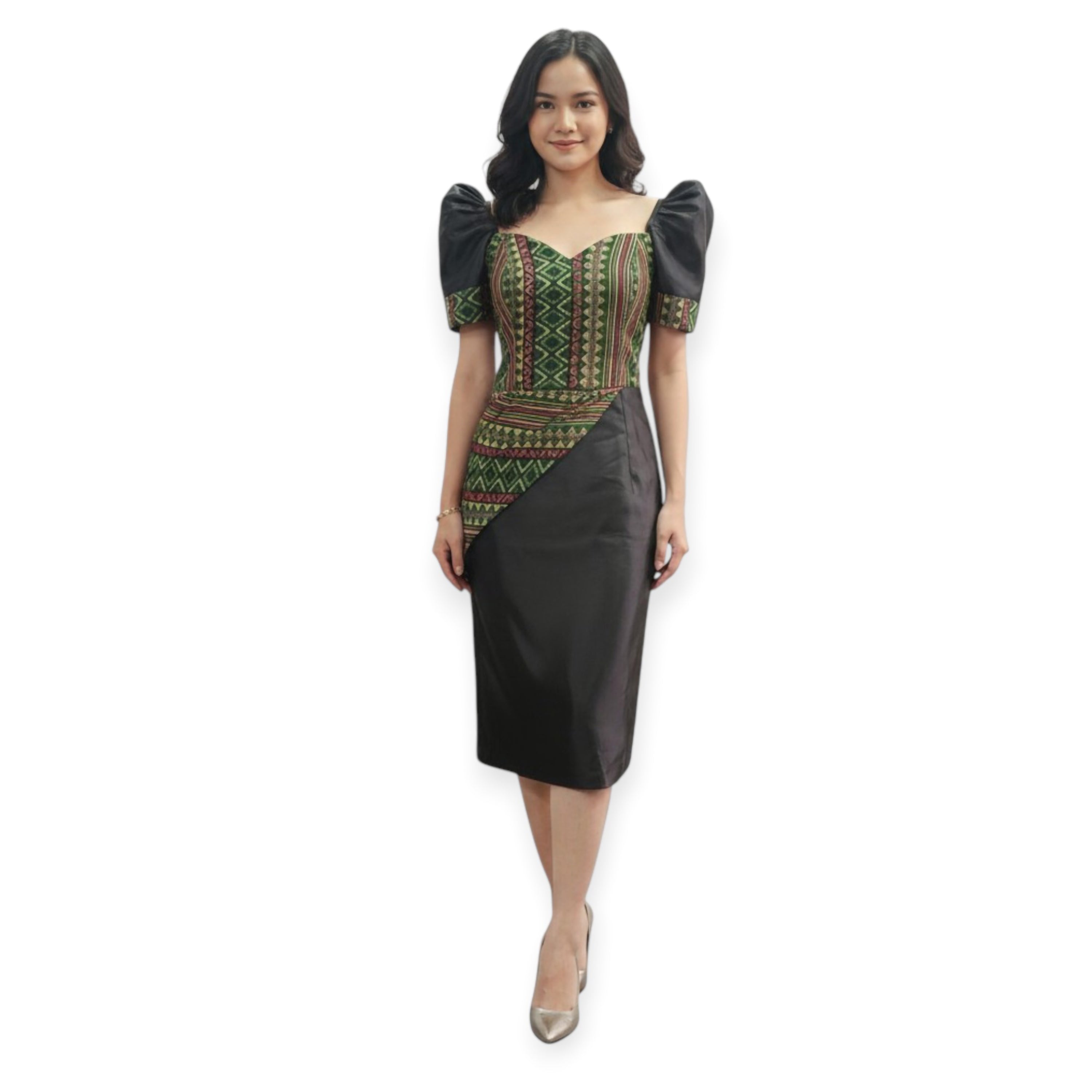 Premium Filipiniana Ethnic Fitting Dress simpe and elegant design