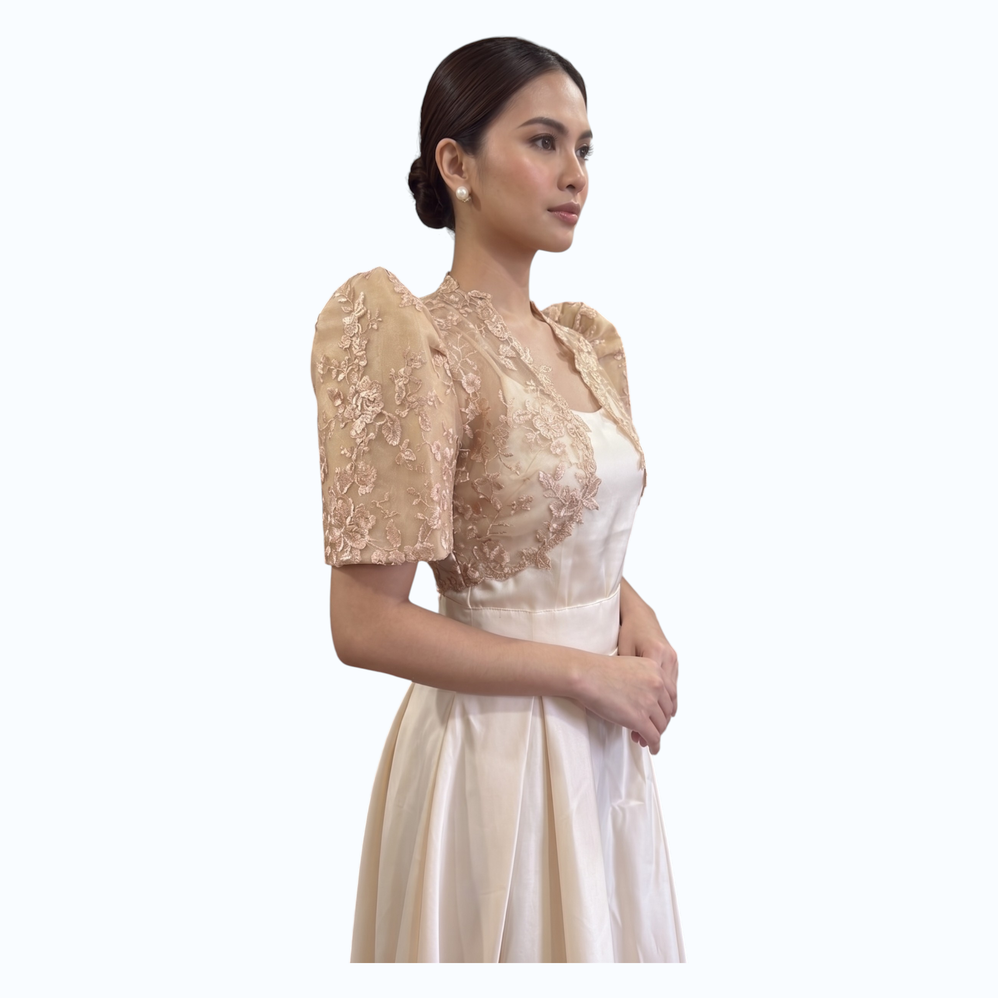 Modern Bolero Crop Top Premium Quality- High Spanish lace fabric