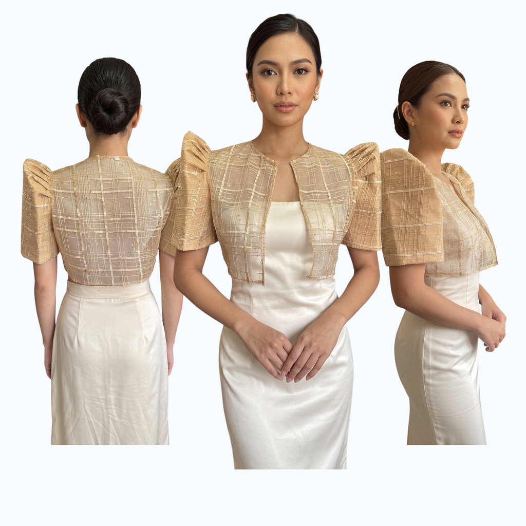 Filipiniana Bolero Square cut design Premium Quality- Bolero only